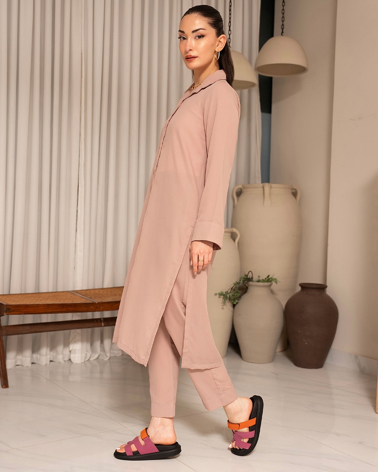 Pink Minimal Co-Ord Set