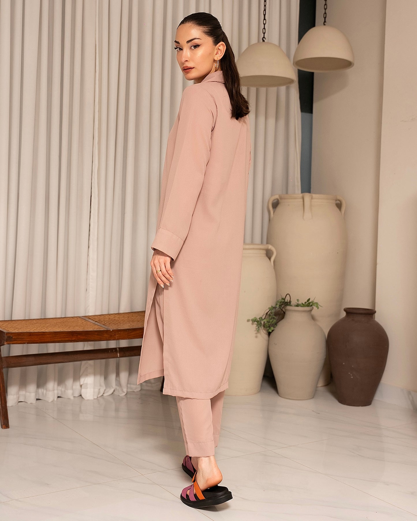 Pink Minimal Co-Ord Set